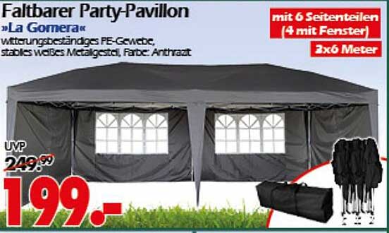 Faltbarer Party-Pavillon „La Gomera“