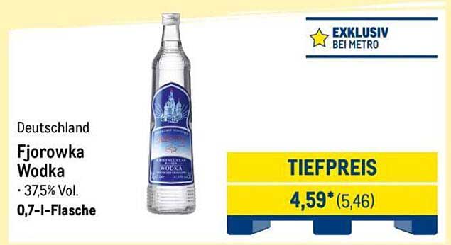 Fjorowka Wodka 0,7 l - Exklusiv bei METRO