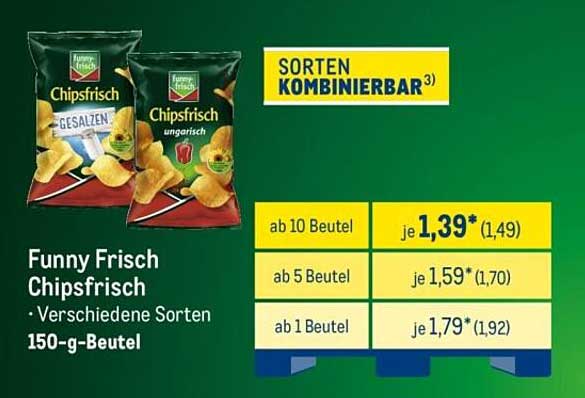 Funny Frisch Chipsfrisch - Verschiedene Sorten 150-g-Beutel
