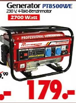 Generator PT8500WE - 2700 Watt Leistung zum unschlagbaren Preis!