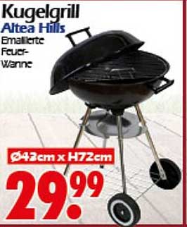 Kugelgrill Altea Hills - Emaille Feuer-Wanne