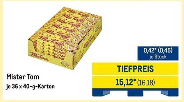 Mister Tom - 36 x 40-g-Karton
