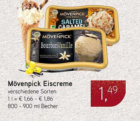 Mövenpick Eisceme verschiedene Sorten