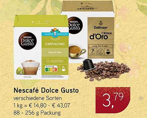 Nescafé Dolce Gusto - verschiedene Sorten