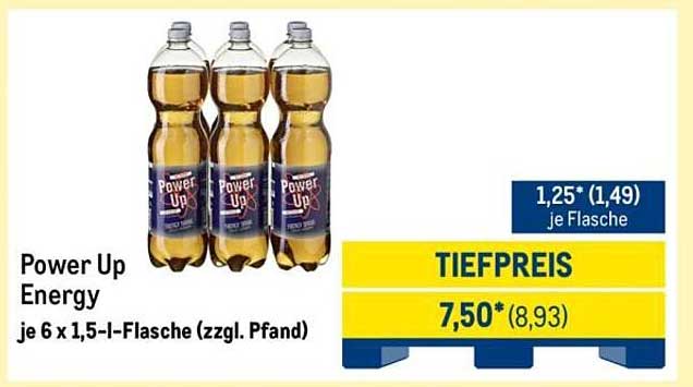 Power Up Energy - je 6 x 1,5-l-Flasche (zzgl. Pfand)