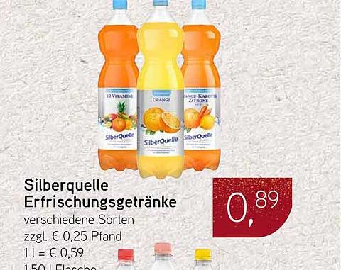 Silberquelle Erfrischungsgetränke - verschiedene Sorten