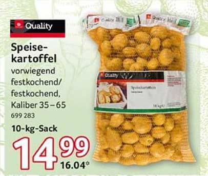 Speisekartoffeln 10-kg-Sack - vorwiegend festkochend, Kaliber 35-65