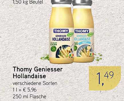 Thomy Genießer Hollandaise verschiedene Sorten 250 ml Flasche