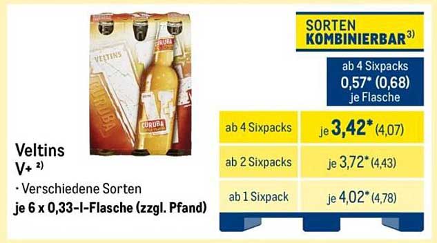Veltins V+ – Verschiedene Sorten