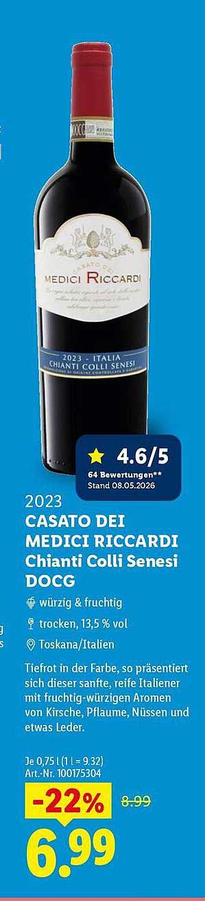 2023 CASATO DEI MEDICI RICCARDI Chianti Colli Senesi DOCG