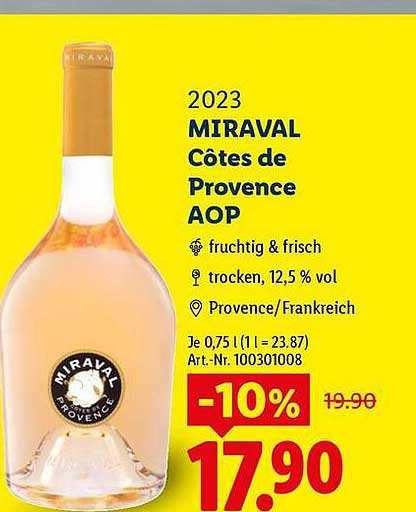 2023 MIRAVAL Côtes de Provence AOP