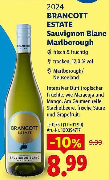2024 BRANCOTT ESTATE Sauvignon Blanc Marlborough