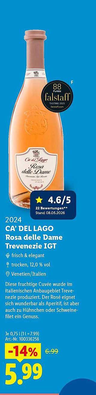 2024 CA’ DEL LAGO Rosa delle Dame Trevenezie IGT