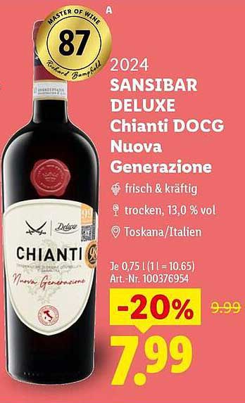 2024 SANSIBAR DELUXE Chianti DOCG Nuova Generazione