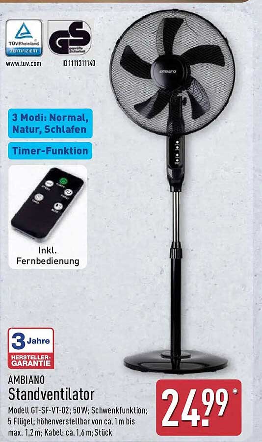 AMBIANO Standventilator