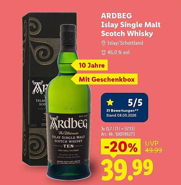 ARDBEG Islay Single Malt Scotch Whisky