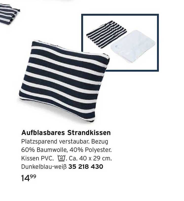 Aufblasbares Strandkissen