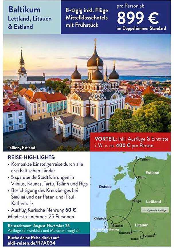 Baltikum Lettland, Litauen & Estland