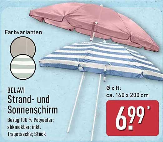 BELAVI Strand- und Sonnenschirm