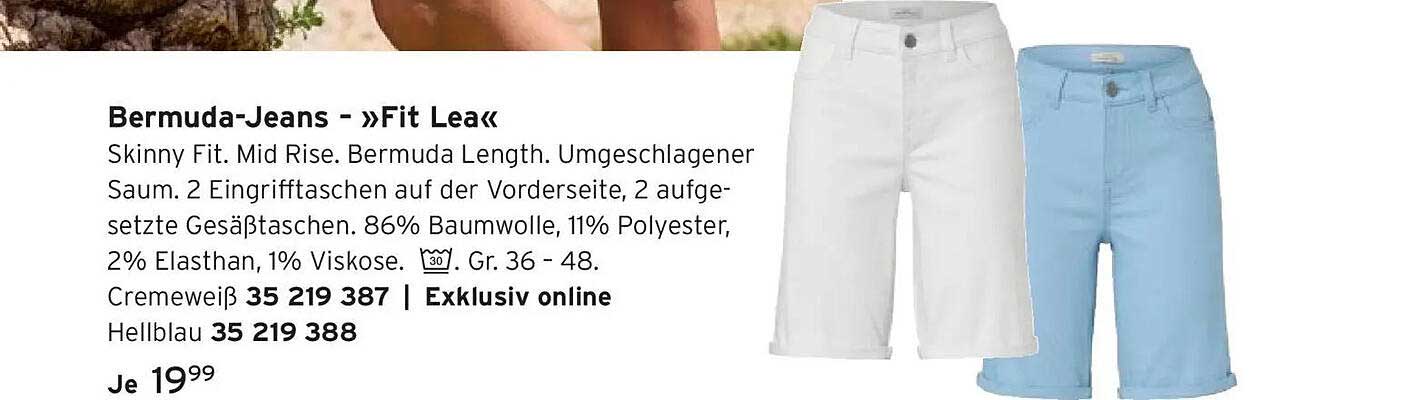 Bermuda-Jeans - »Fit Lea«