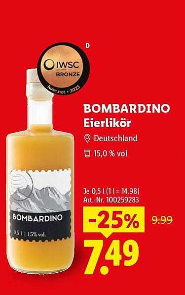BOMBARDINO Eierlikör