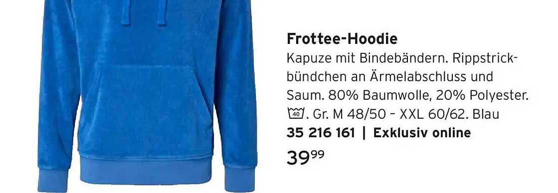 Frottee-Hoodie