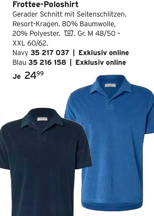 Frottee-Poloshirt