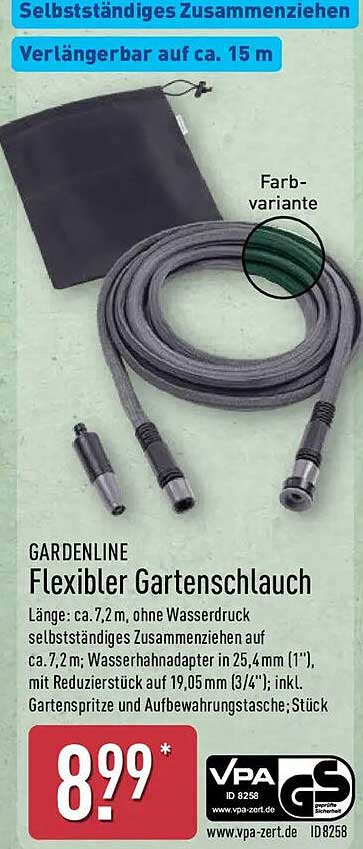 GARDENLINE Flexibler Gartenschlauch