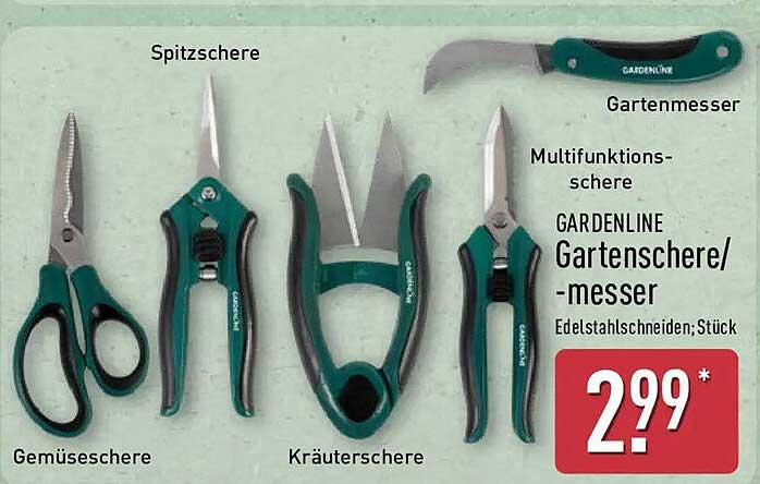GARDENLINE Gartenschere/-messer