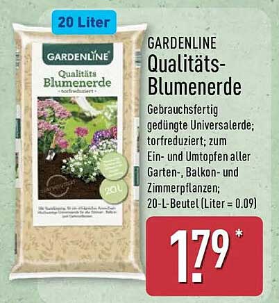 GARDENLINE Qualitäts-Blumenerde