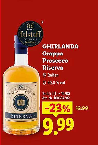 GHIRLANDA Grappa Prosecco Riserva
