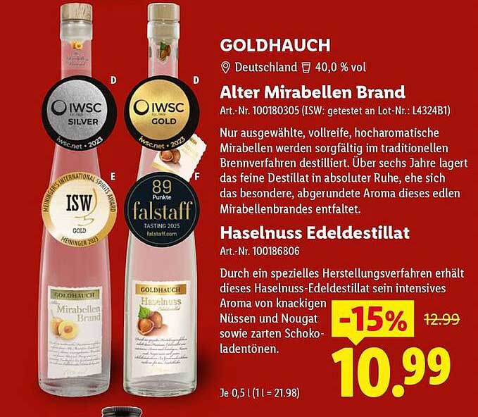 GOLDHAUCH Alter Mirabellen Brand