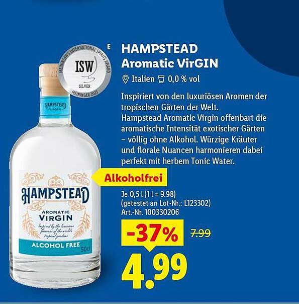 HAMPSTEAD Aromatic VirGIN
