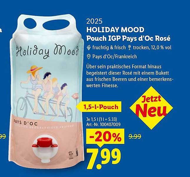 HOLIDAY MOOD Pouch IGP Pays d’Oc Rosé