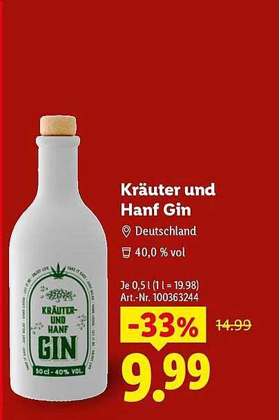 Kräuter und Hanf Gin