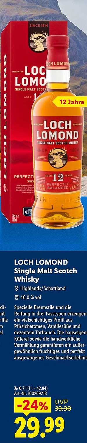 LOCH LOMOND Single Malt Scotch Whisky