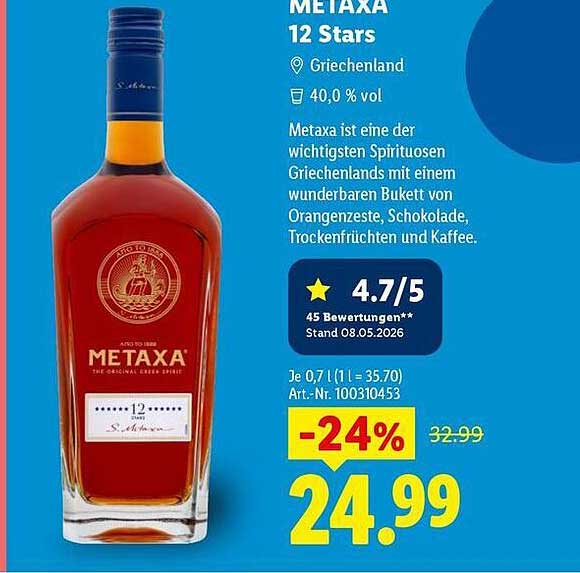 METAXA 12 Stars