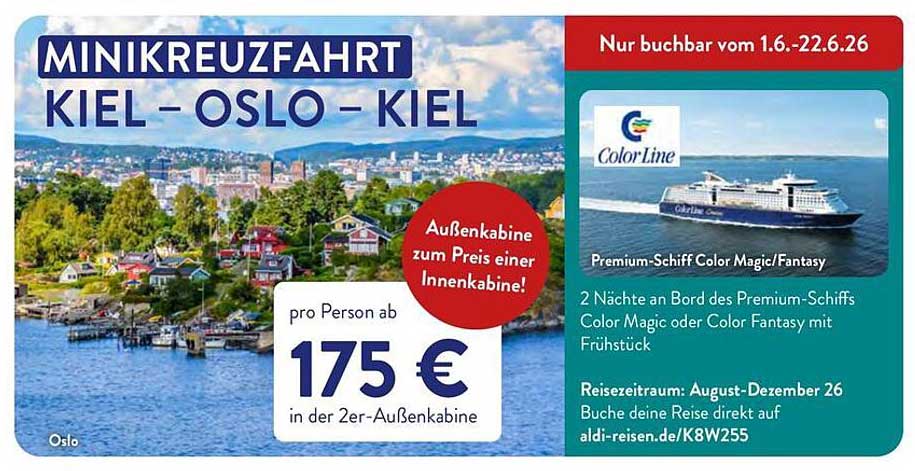 MINIKREUZFAHRT KIEL – OSLO – KIEL