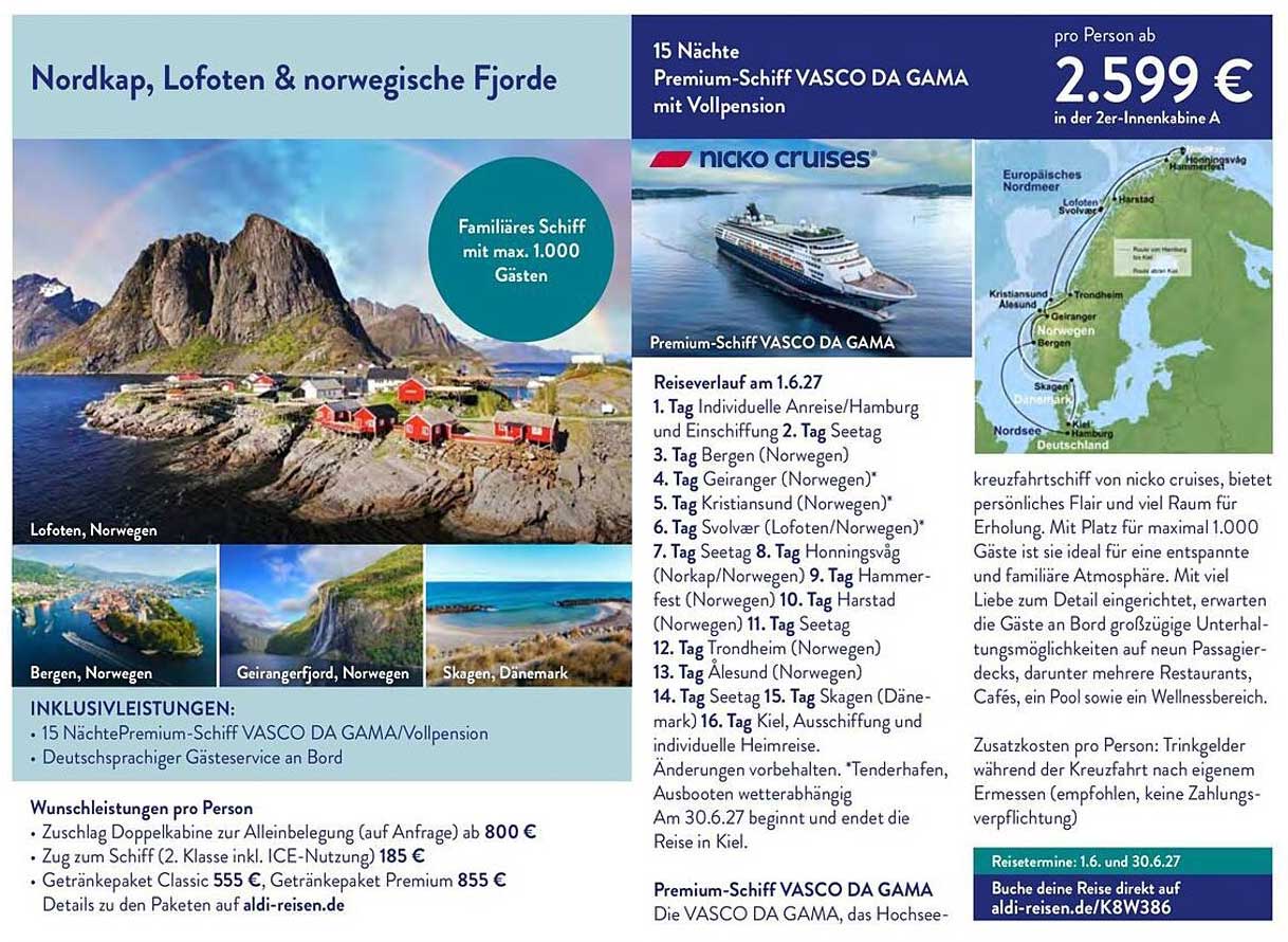 Nordkap, Lofoten & norwegische Fjorde