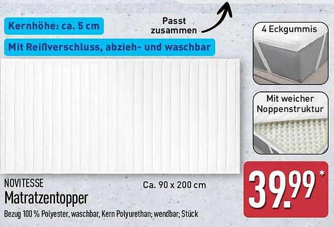 NOVITESSE Matratzentopper