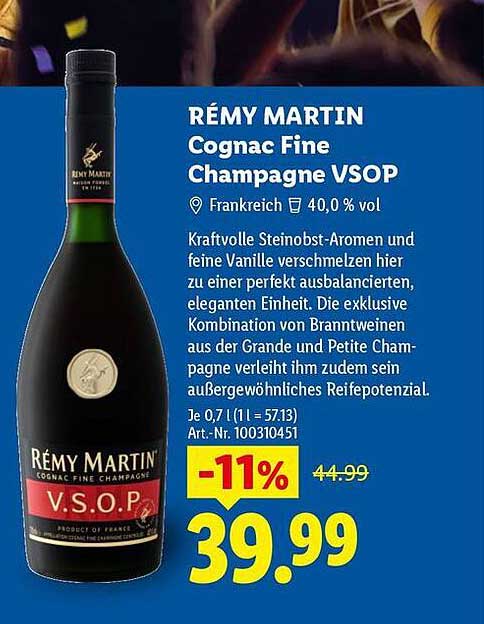 RÉMY MARTIN Cognac Fine Champagne VSOP