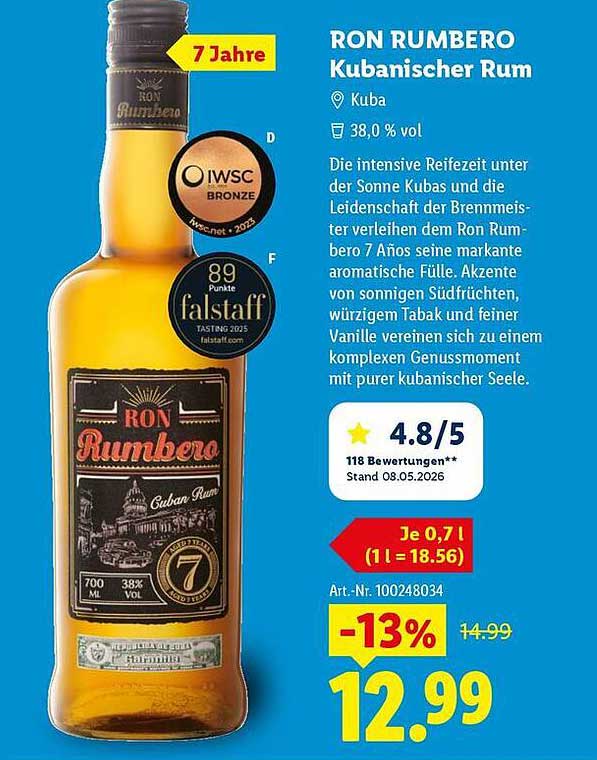 RON RUMBERO Kubanischer Rum