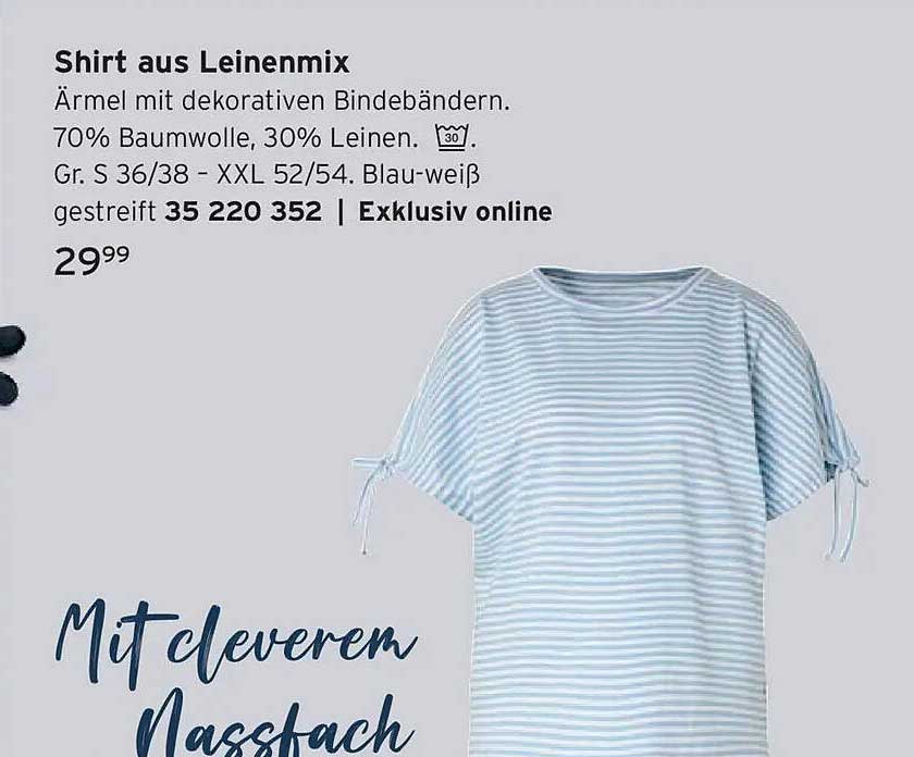 Shirt aus Leinenmix