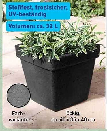 Stoßfest, frostsicher, UV-beständig