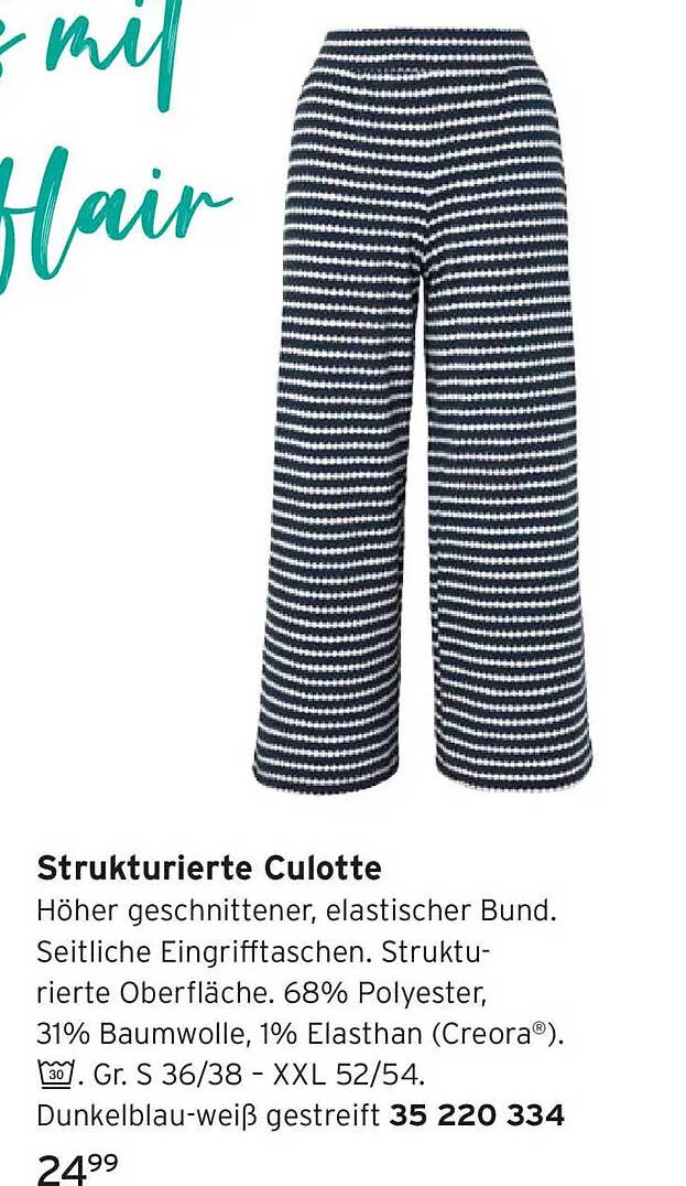 Strukturierte Culotte