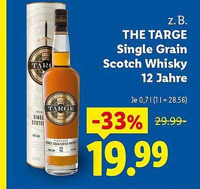 THE TARGE Single Grain Scotch Whisky 12 Jahre