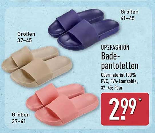 UP2FASHION Bade-pantoletten