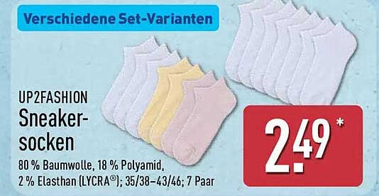 UP2FASHION Sneaker-socken