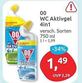 00 WC Aktivgel 4in1 - Verschiedene Sorten, 750 ml