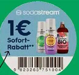 1 € Sofort-Rabatt auf SodaStream Produkte